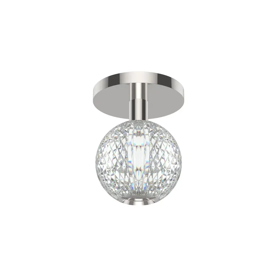 Marni 5-Inch Flush Mount in Natural Brass - Image 4