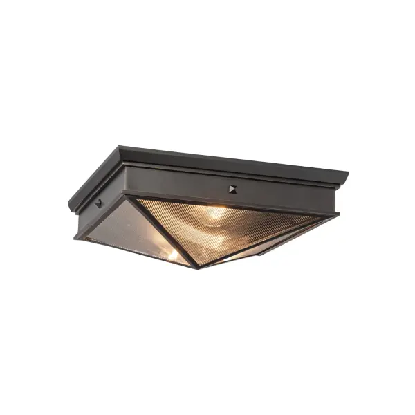 Cairo 15-Inch Flush Mount in Urban Bronze - Image 1