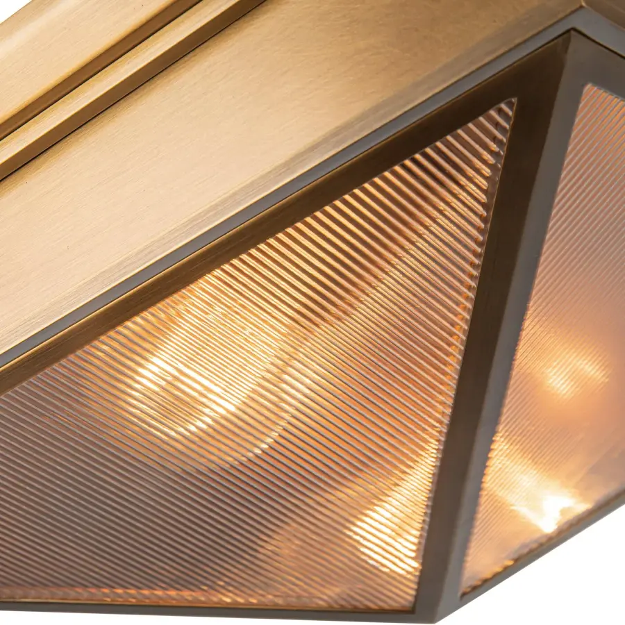Cairo 15-Inch Flush Mount in Vintage Brass - Image 5