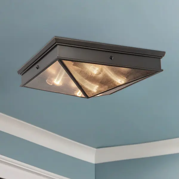 Cairo 19-Inch Flush Mount in Urban Bronze - Image 2
