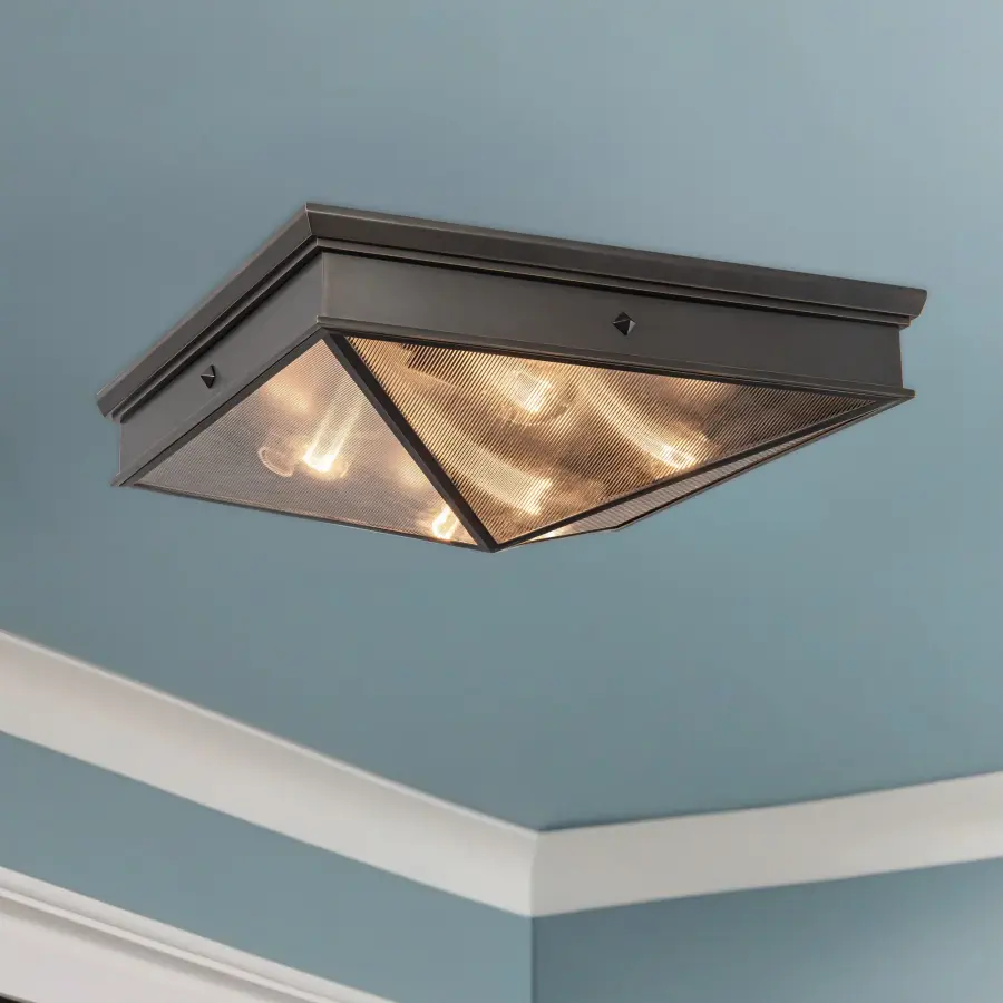 Cairo 19-Inch Flush Mount in Vintage Brass - Image 2