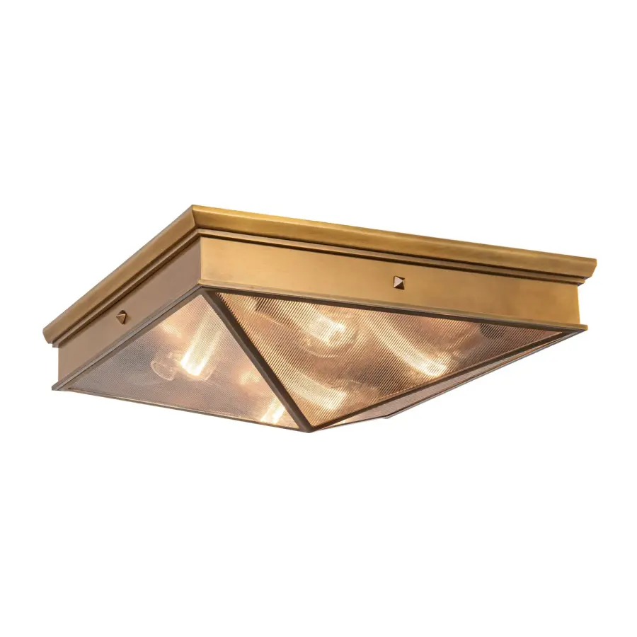 Cairo 19-Inch Flush Mount in Vintage Brass - Image 6