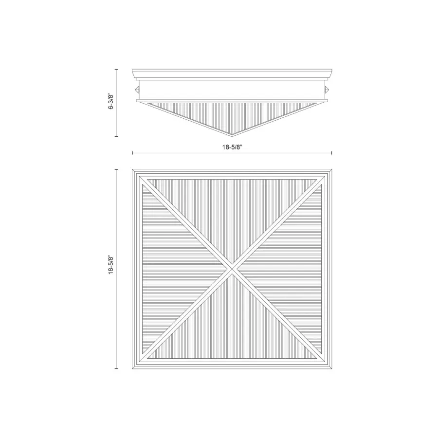 Cairo 19-Inch Flush Mount in Urban Bronze - Image 8
