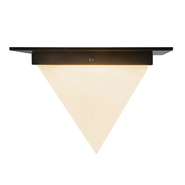 Mineral 9-Inch Flush Mount in Urban Bronze with Alabaster - Image 14