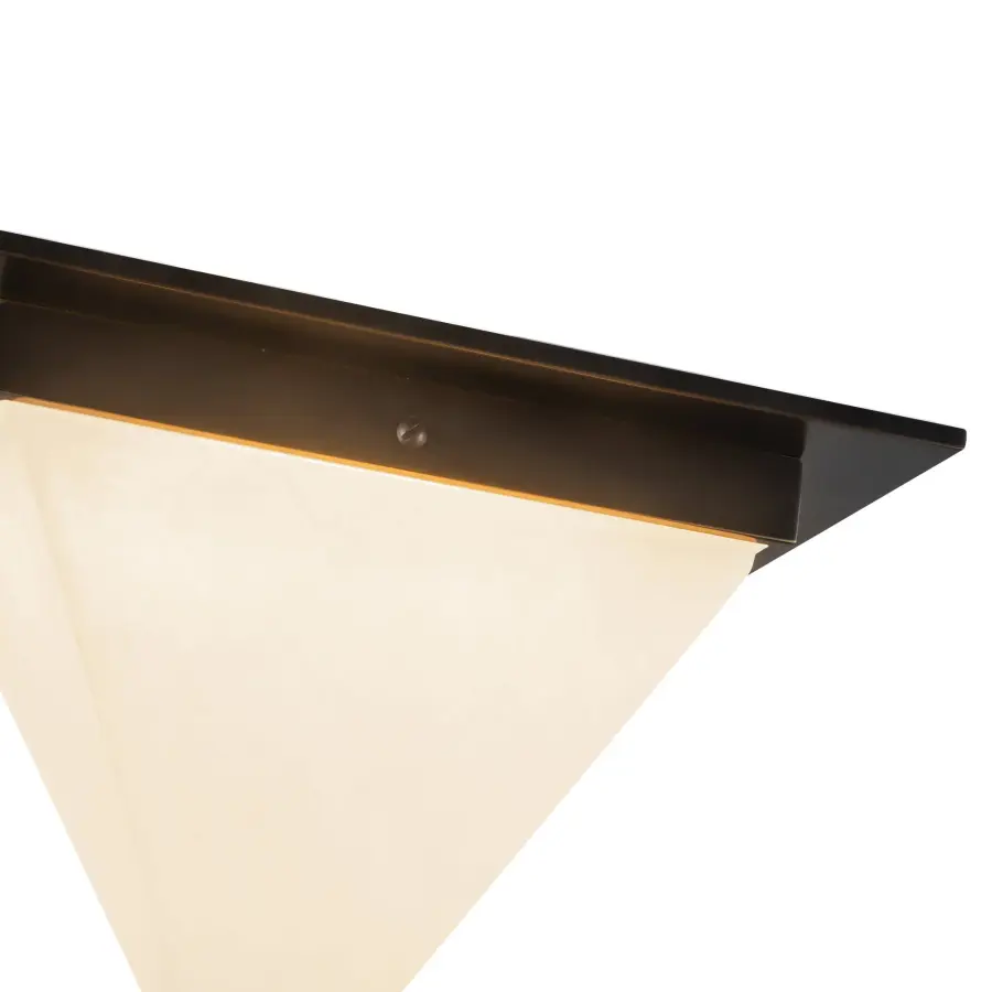 Mineral 9-Inch Flush Mount in Urban Bronze with Alabaster - Image 15