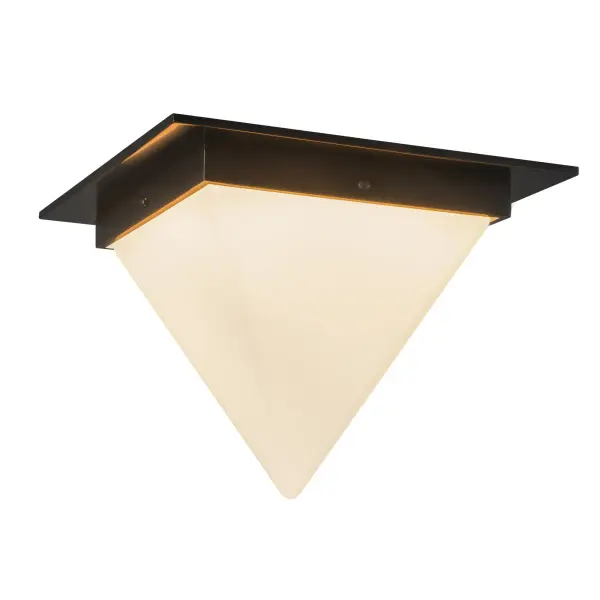 Mineral 9-Inch Flush Mount in Urban Bronze with Alabaster - Image 18