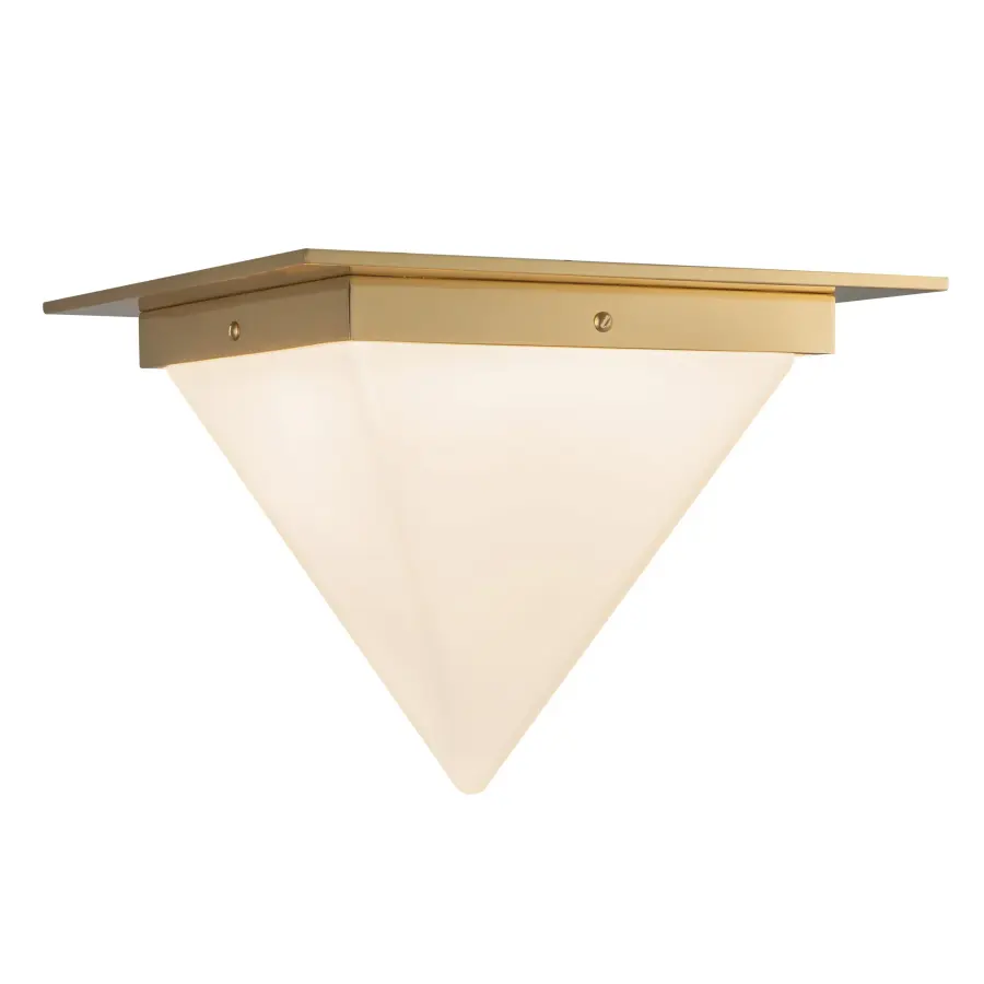 Mineral 9-Inch Flush Mount in Urban Bronze with Alabaster - Image 3