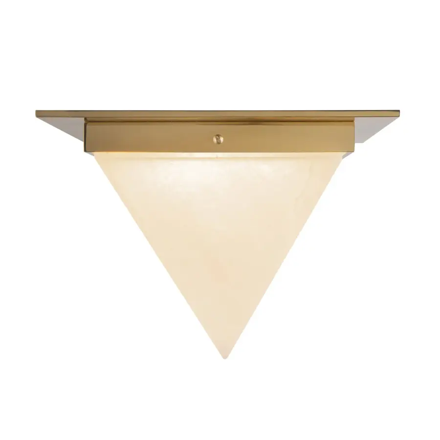 Mineral 9-Inch Flush Mount in Urban Bronze with Alabaster - Image 6