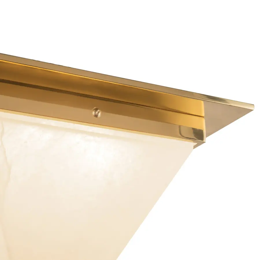 Mineral 9-Inch Flush Mount in Urban Bronze with Alabaster - Image 9