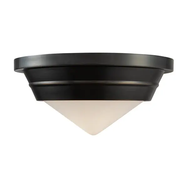Willard 10-Inch Flush Mount in Vintage Brass - Image 11