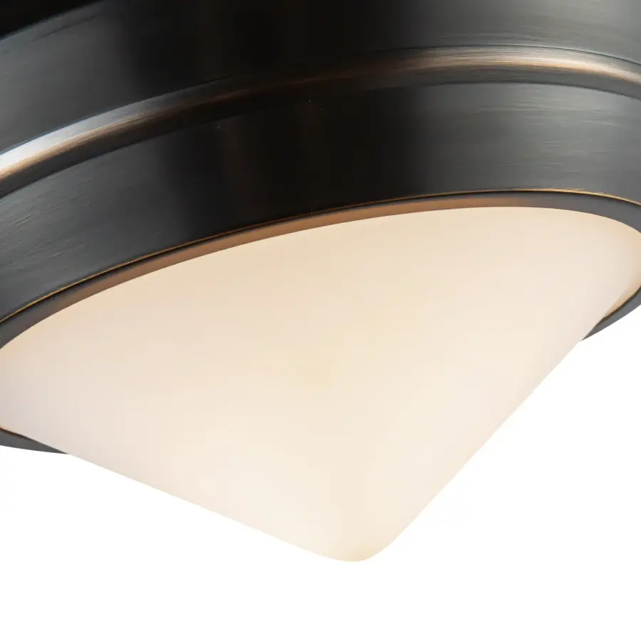 Willard 10-Inch Flush Mount in Vintage Brass - Image 12