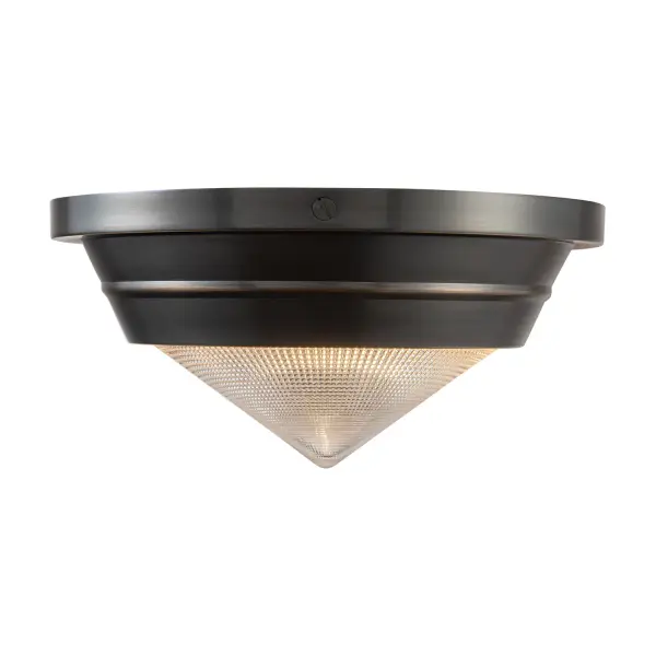 Willard 10-Inch Flush Mount in Vintage Brass - Image 13