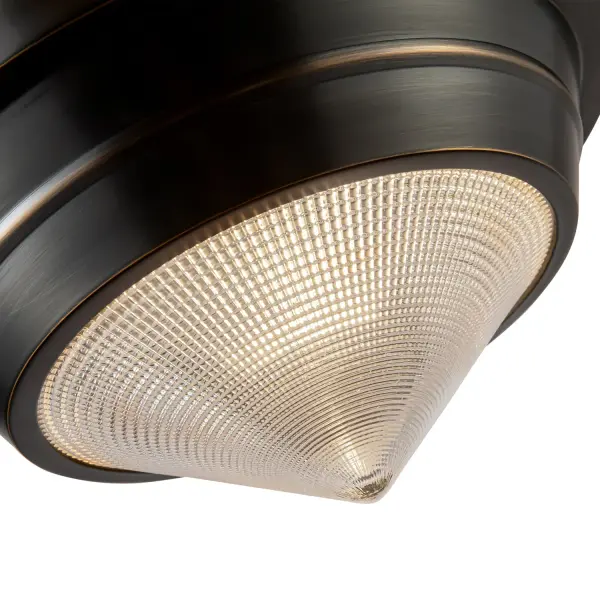 Willard 10-Inch Flush Mount in Vintage Brass - Image 14