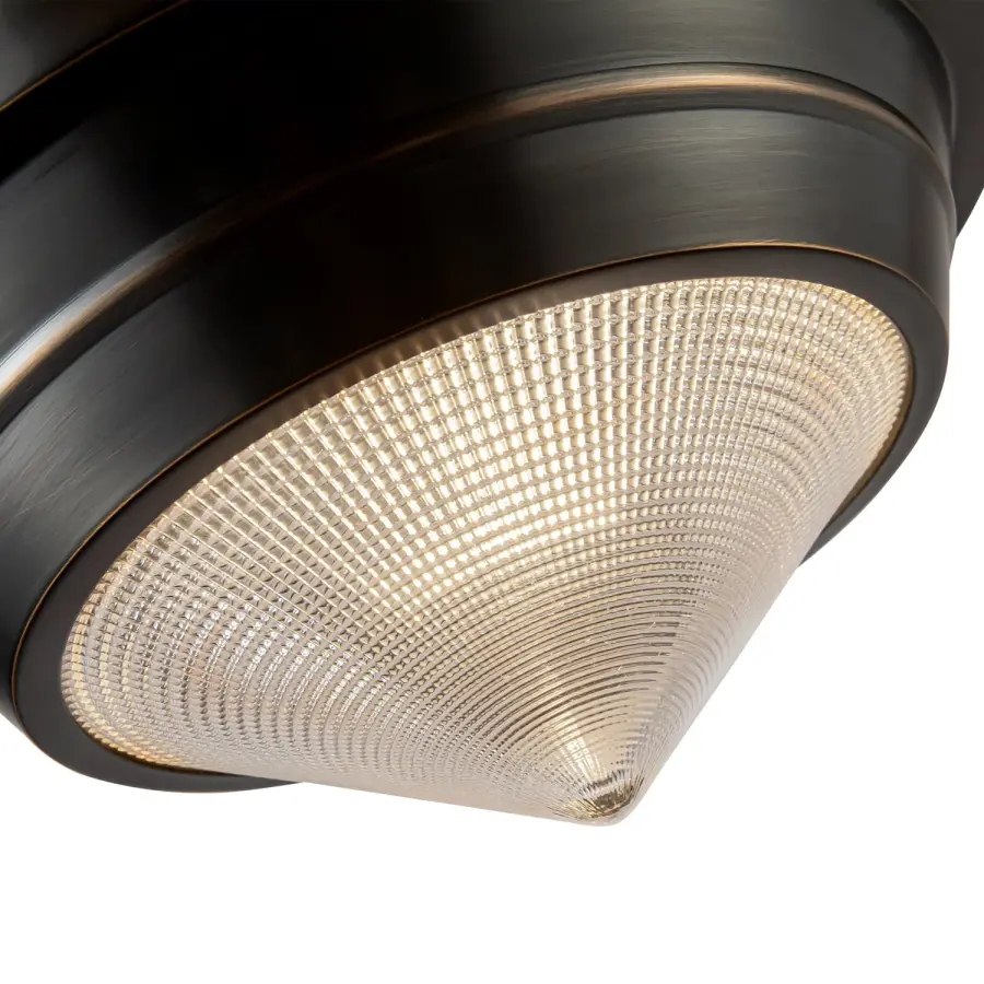 Willard 10-Inch Flush Mount in Vintage Brass - Image 14