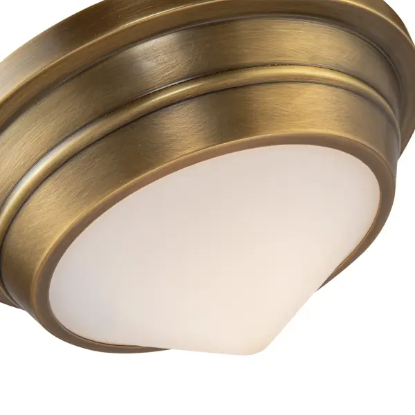 Willard 10-Inch Flush Mount in Vintage Brass - Image 8