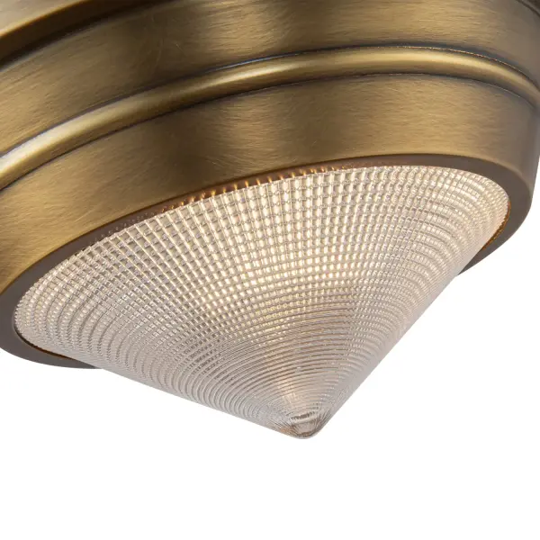 Willard 10-Inch Flush Mount in Vintage Brass - Image 10