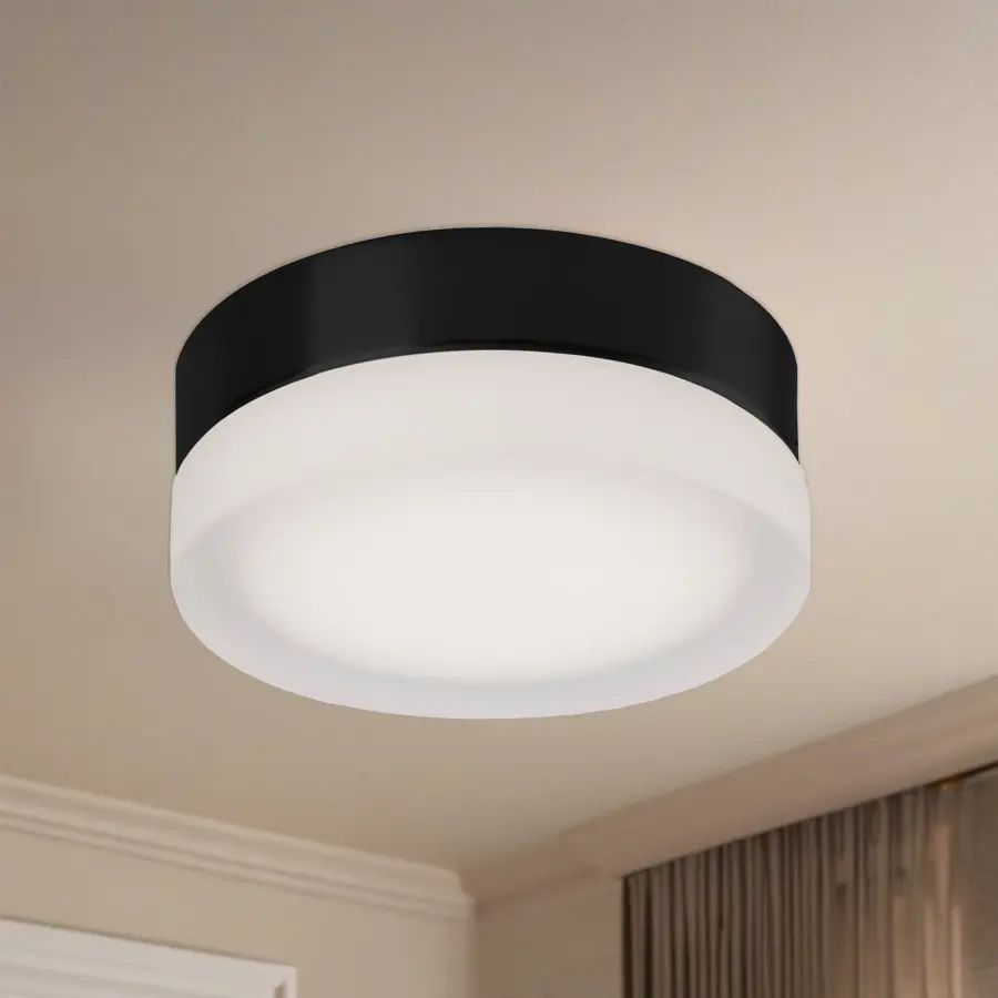 Bedford 6-Inch Flush Mount in Matte Black - Image 2