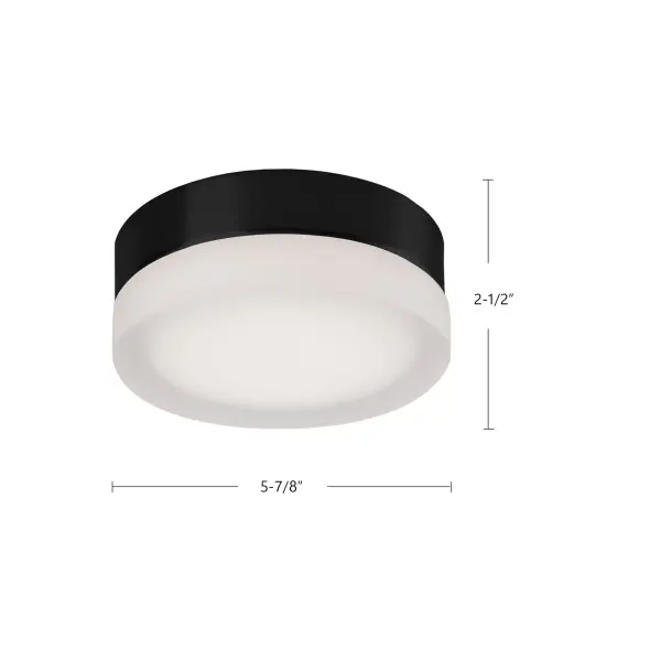 Bedford 6-Inch Flush Mount in Matte Black - Image 5