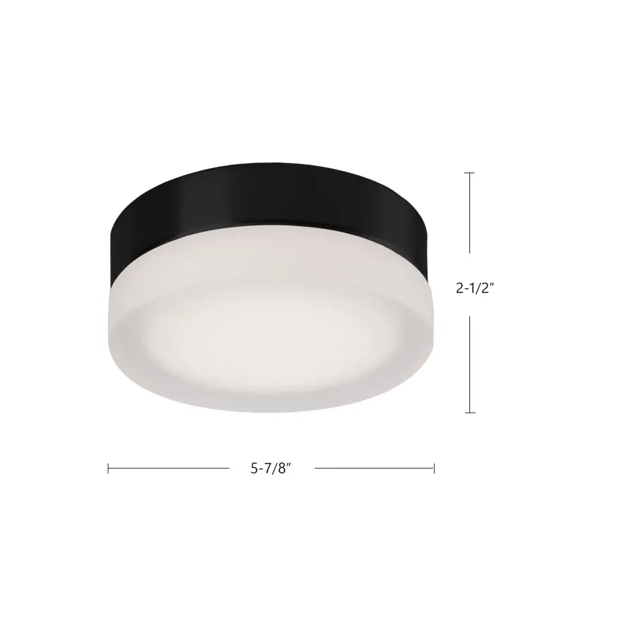 Bedford 6-Inch Flush Mount in Matte Black - Image 5