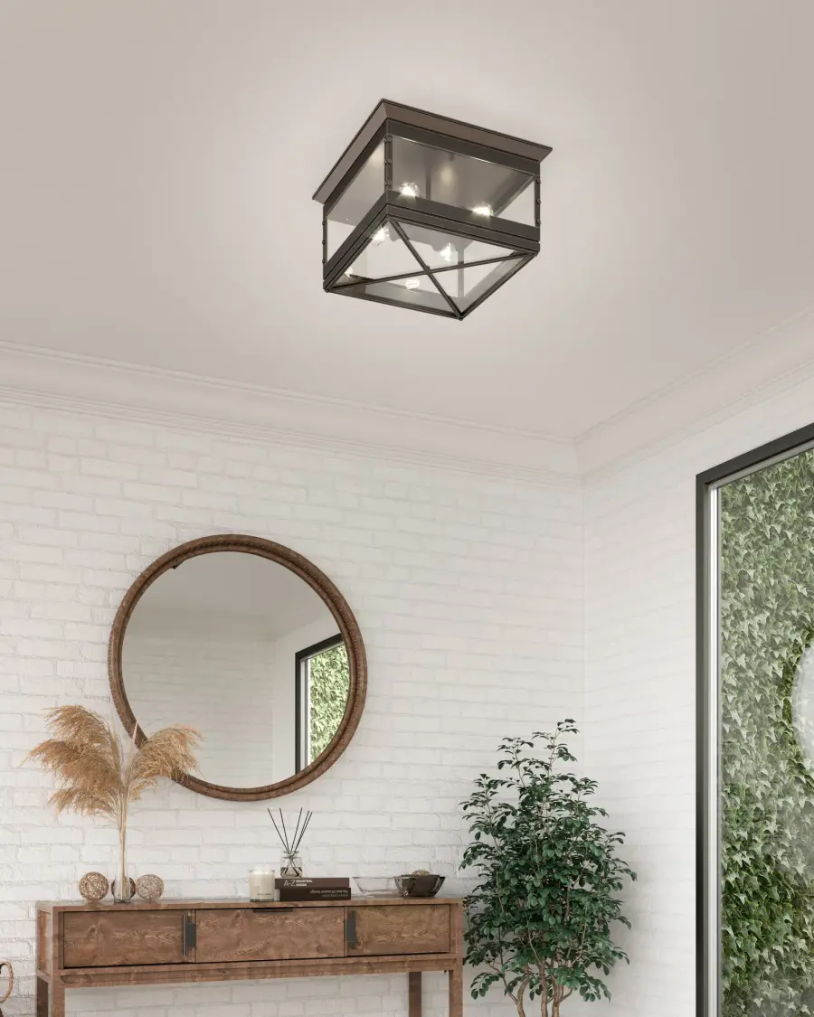 Douglas 18-Inch Flush Mount in Urban Bronze - Image 2
