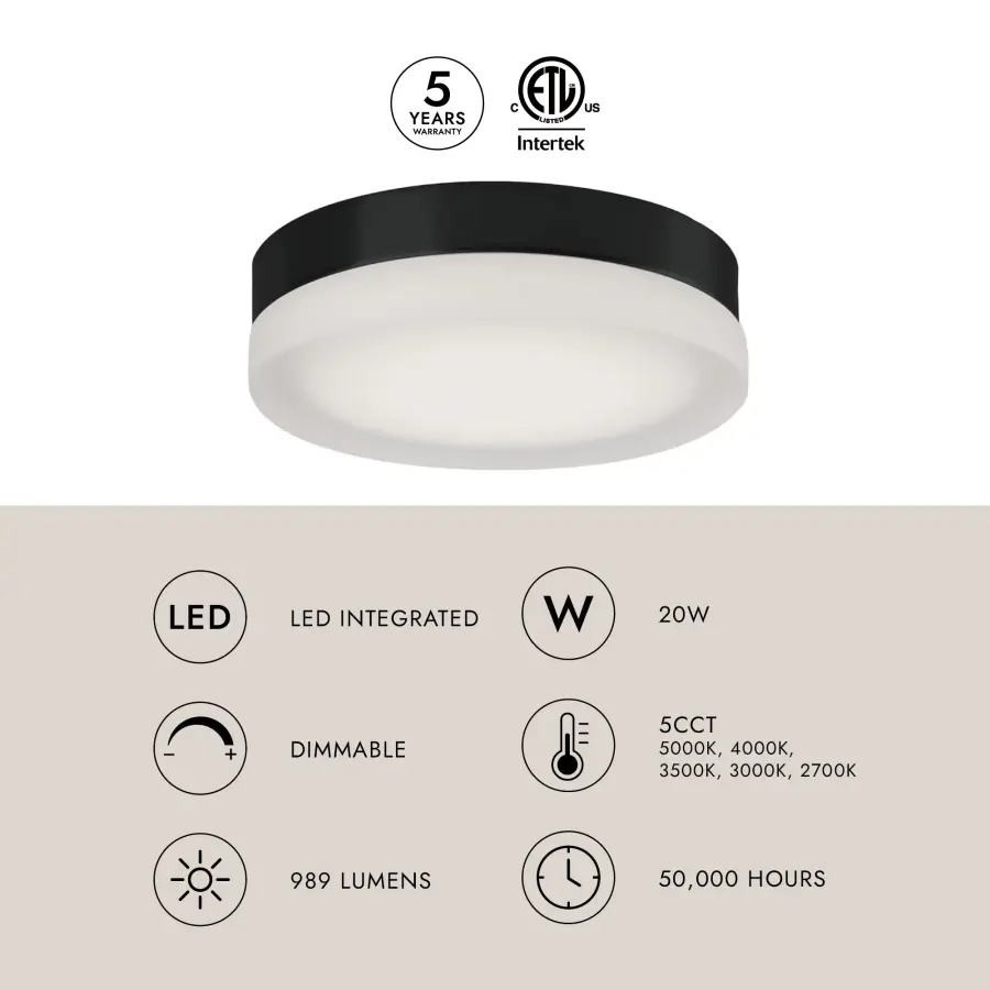 Bedford 11-Inch Flush Mount Ceiling Light - Image 11