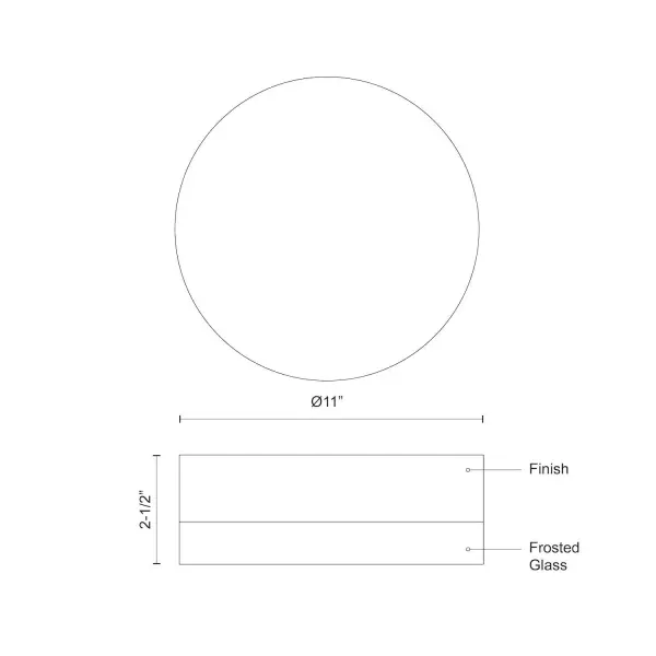 Bedford 11-Inch Flush Mount Ceiling Light - Image 9