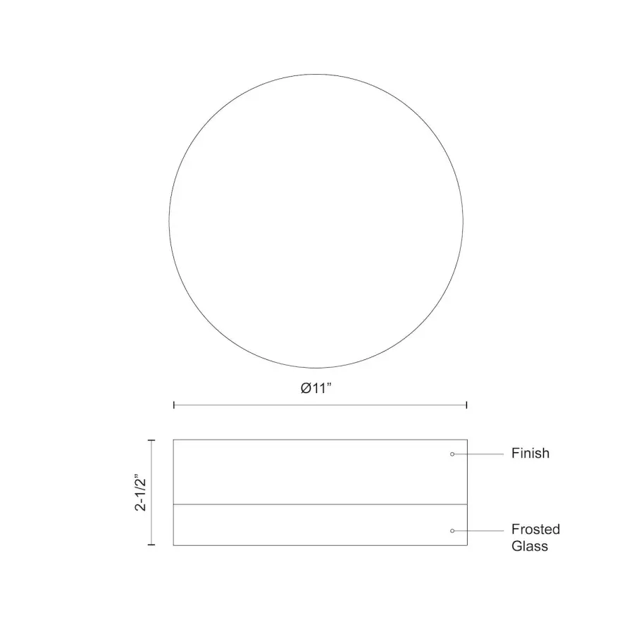 Bedford 11-Inch Flush Mount Ceiling Light - Image 9