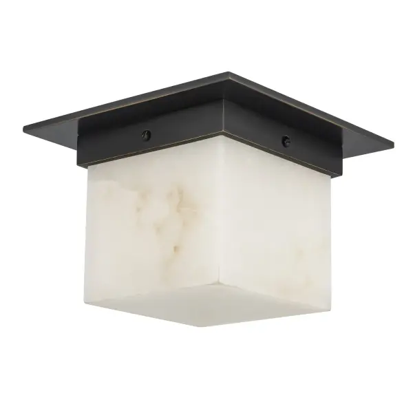 Mineral 5-Inch Flush Mount in Patina Bronze - Image 12