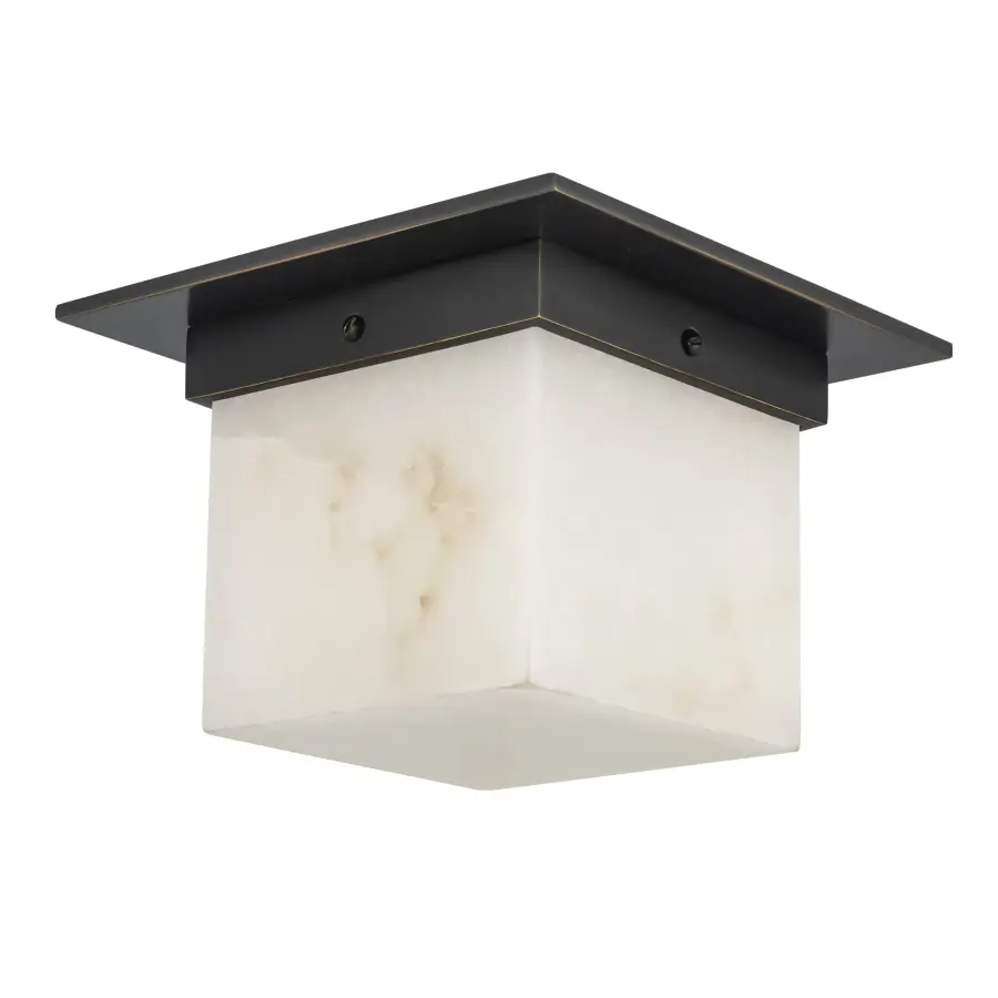 Mineral 5-Inch Flush Mount in Patina Bronze - Image 12