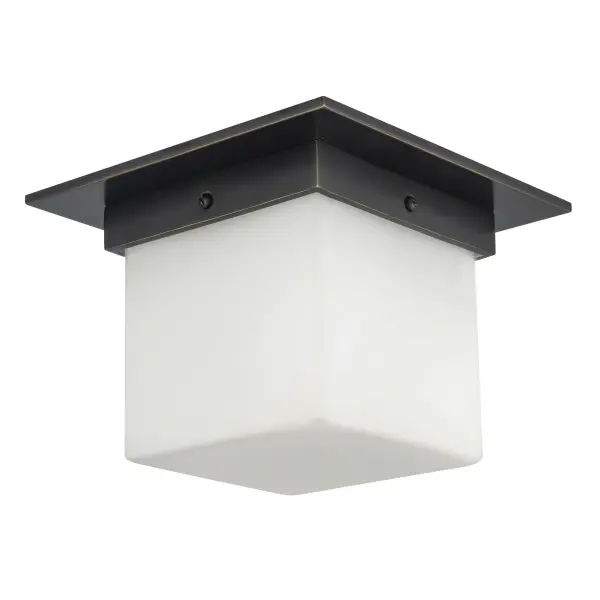 Mineral 5-Inch Flush Mount in Patina Bronze - Image 16