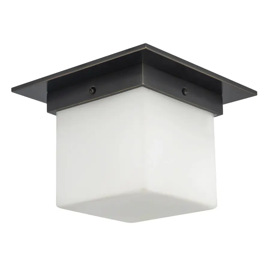 Mineral 5-Inch Flush Mount in Patina Bronze - Image 16