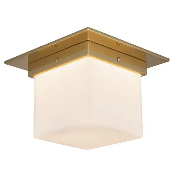 Mineral 5-Inch Flush Mount in Patina Bronze - Image 3