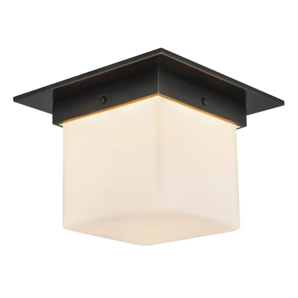 Mineral 5-Inch Flush Mount in Patina Bronze - Image 4