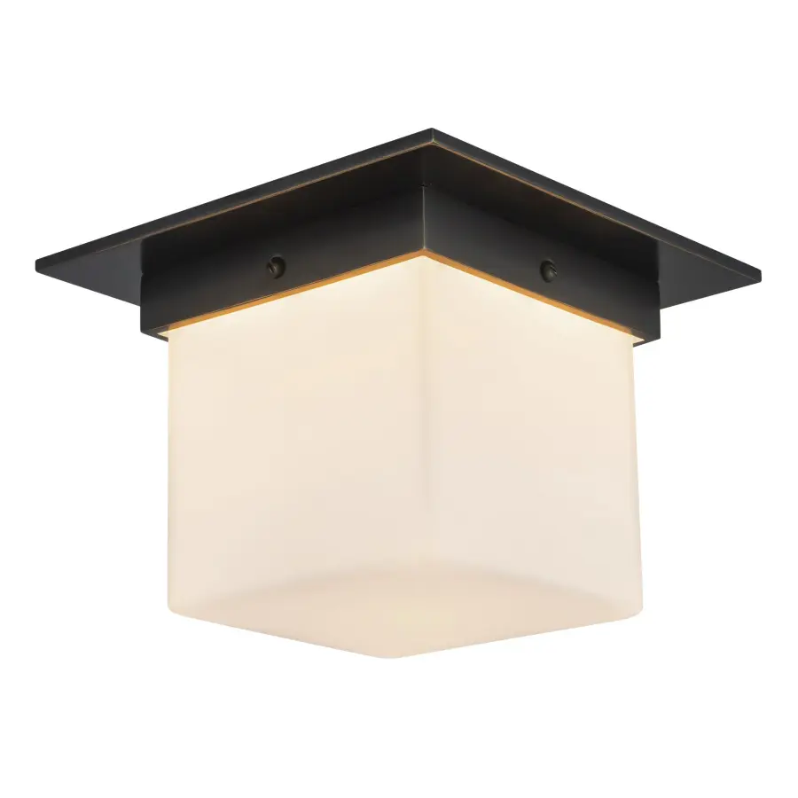 Mineral 5-Inch Flush Mount in Patina Bronze - Image 4