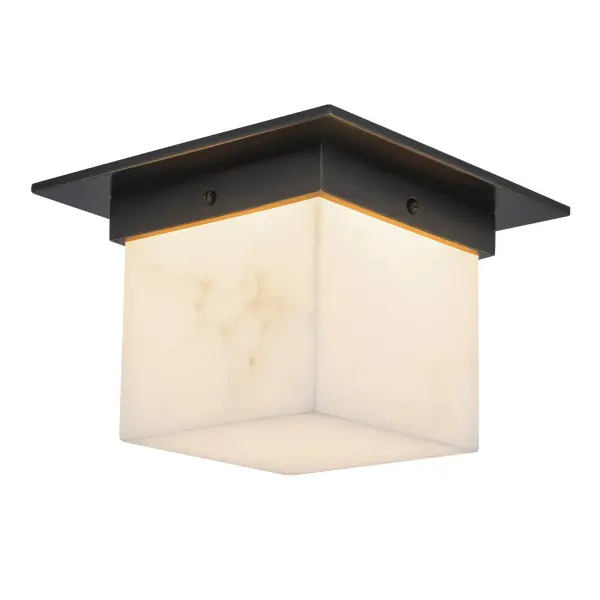 Mineral 5-Inch Flush Mount in Patina Bronze - Image 6