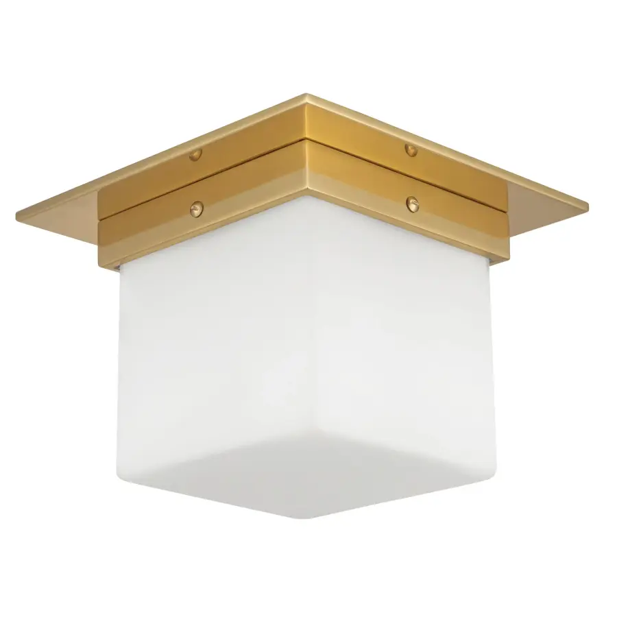 Mineral 5-Inch Flush Mount in Patina Bronze - Image 9