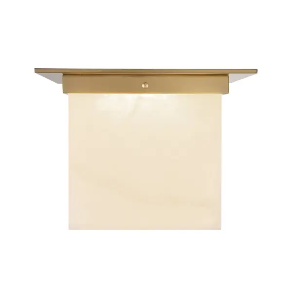 Designer Flush Mount with Sculptural Mineral Glass & Low-Profile Elegance - Image 17