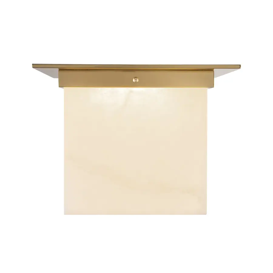 Designer Flush Mount with Sculptural Mineral Glass & Low-Profile Elegance - Image 17