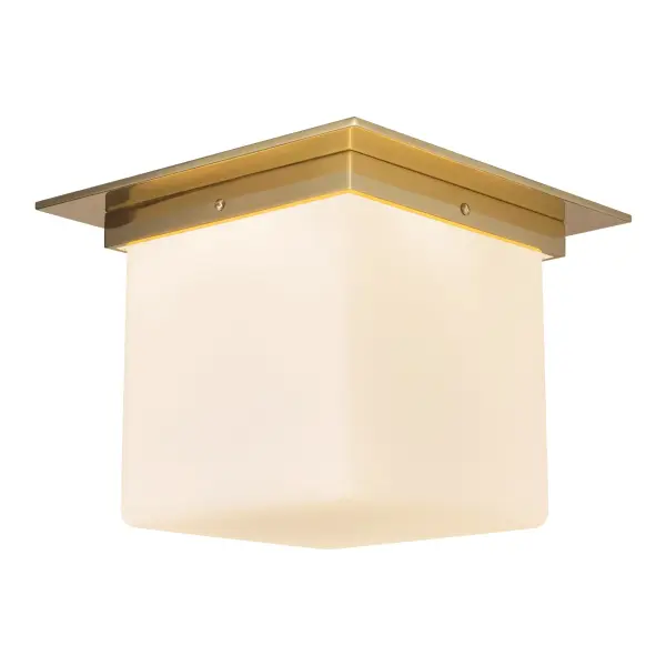 Designer Flush Mount with Sculptural Mineral Glass & Low-Profile Elegance - Image 23