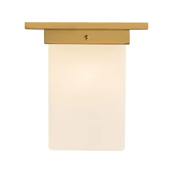 Mineral 8" Flush Mount in Patina Bronze with Amber Ribbed Glass - Image 6
