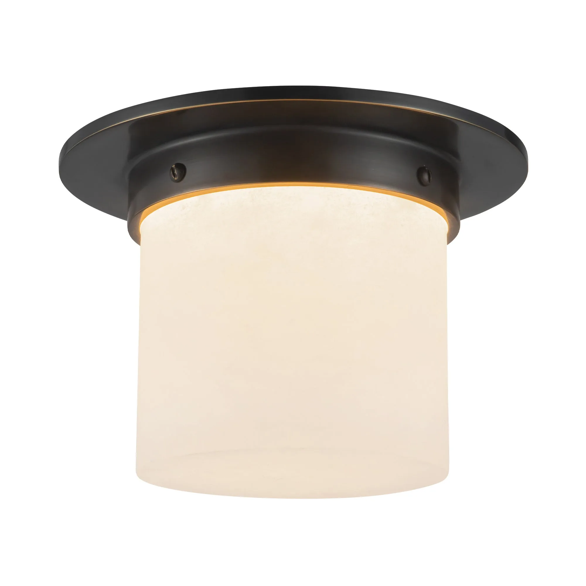 Mineral 5-Inch Flush Mount in Patina Bronze