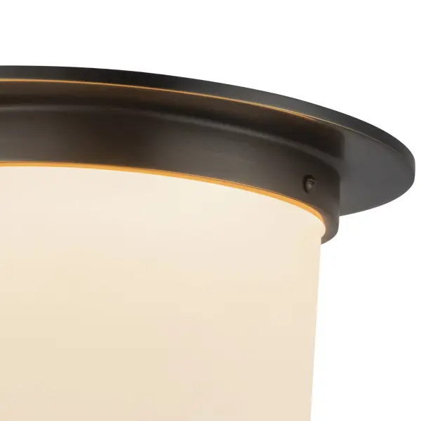 Mineral 8-Inch Flush Mount in Patina Bronze with Opal Glass - Image 18