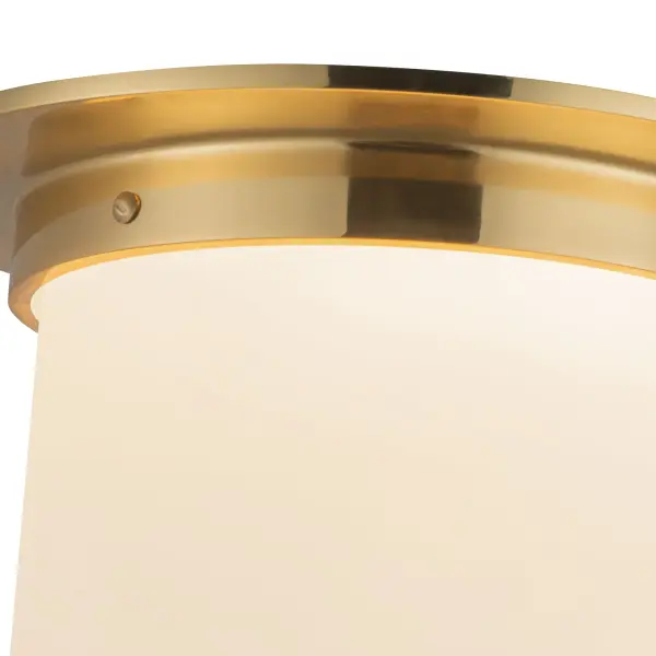 Mineral 8-Inch Flush Mount in Patina Bronze with Opal Glass - Image 10