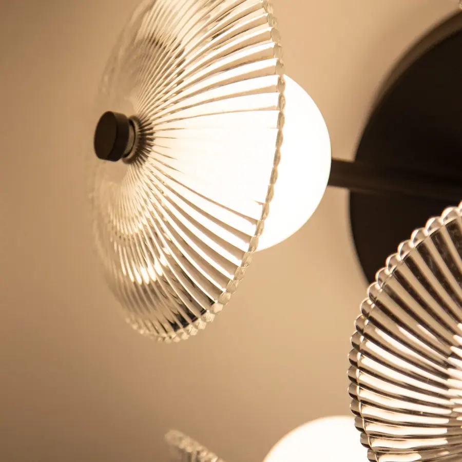 Hera 12-Inch Flush Mount in Brushed Gold - Image 6