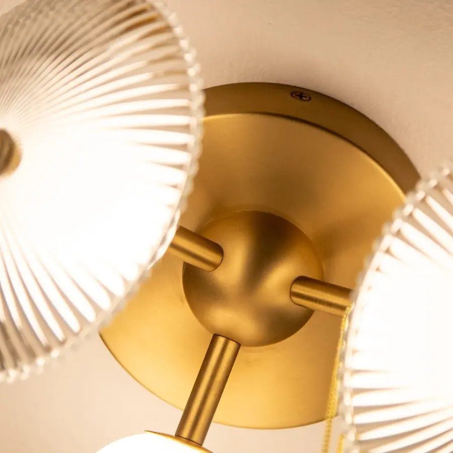 Hera 12-Inch Flush Mount in Brushed Gold - Image 8