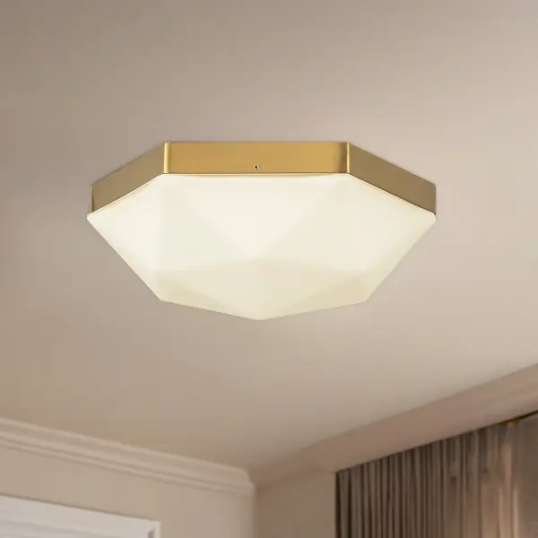 Krysta 12-Inch Flush Mount in Brushed Gold - Image 2