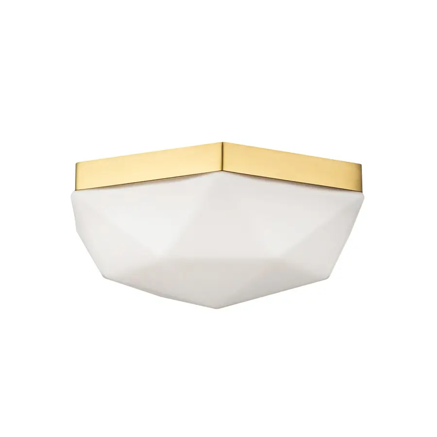 Krysta 12-Inch Flush Mount in Brushed Gold - Image 11