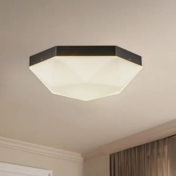 Krysta 12-Inch Flush Mount in Brushed Gold - Image 3