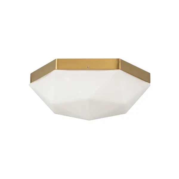 Krysta 12-Inch Flush Mount in Brushed Gold - Image 10