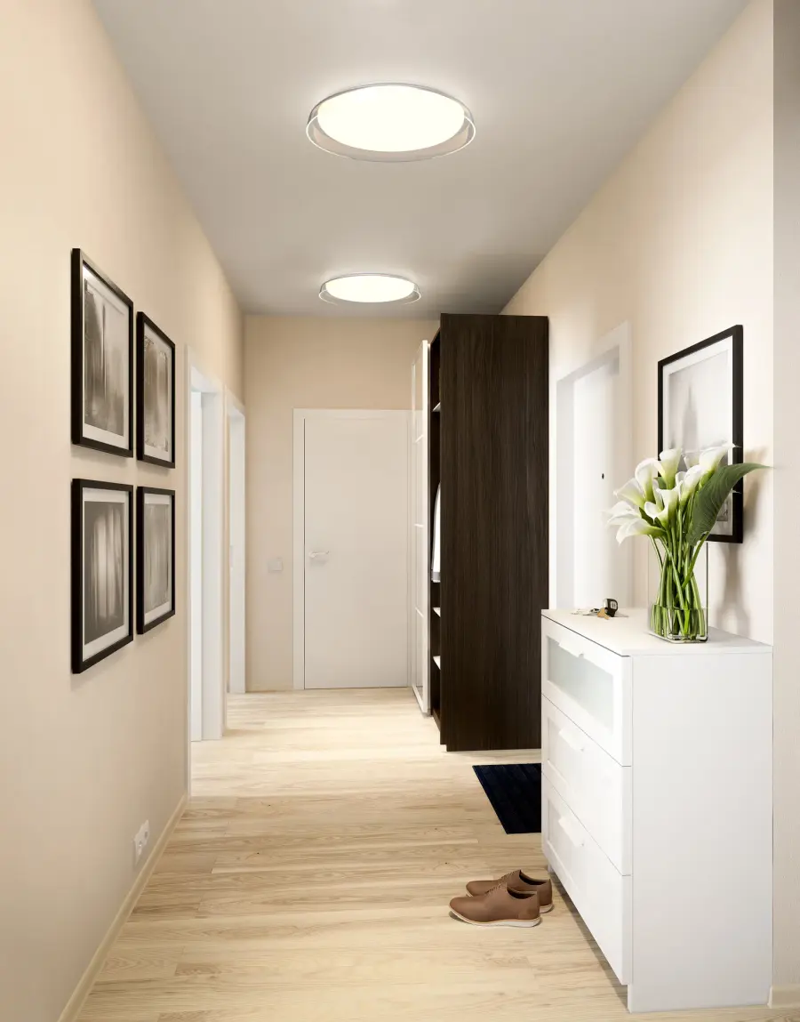 Hampton 17" Flush Mount in Matte Black - Image 2